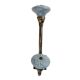 Grey Wheel Flower Ceramic Antique Iron Hook
